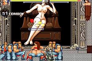 Hentai gangbang in mugen blaze fielding game with creampies and doggystyle