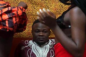 Ebony Threesome With Muff Diving And Doggystyle