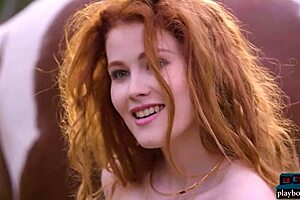 Stunning Redhead Milf Heidi Romanova Sizzles in Outdoor Solo for Playboy