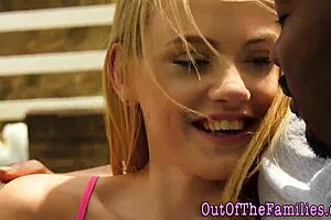 Teenage beauty got her juicy pussy railed by stepdad