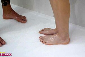 I caught my step cousin wanking in the shower