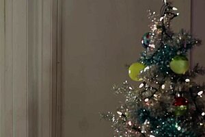 Two hot girls in a house full of excitement for Christmas
