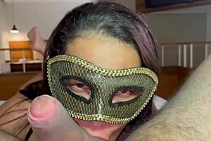 Cuckold Husband Allows Brunette Wife to Get Ass Licked in Amateur Casting