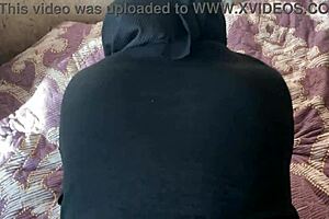 Syrian girl in hijab says, 'Damn it, I need hard sex with this hot guy, creampie my ass and make me orgasm with handjob in pantyhose'