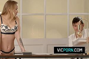 Hot Secretary Alexa Flexy Fucks Her Boss On The Office Desk