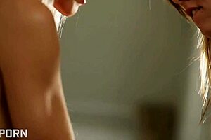 Czech girls kiss passionately, exploring with eager hands