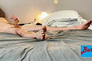 Jack Off With Vibrating Sucking Blowjob Toy On Monster Cock