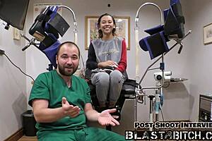 Kalani Luana's Back Blasted with Cum in POV Latex Scene