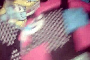 The girl was shaking her booty in different tempting ways