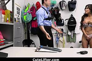 Jena Larose strips for stolen jewelry