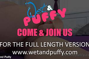 Hey, innocent girl plays with wet pussy toys and orgasms