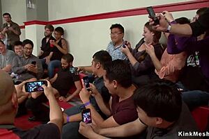 Wrestler dp fucked in public