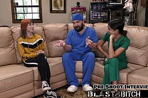 Oh wow, Ditria Rose's pussy creampied in POV close-up!