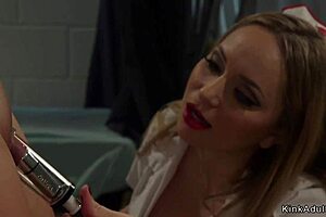 asian nurse gets anal fucked in lezdom