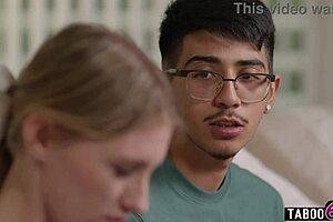 Shy virgin guy finally nails popular teen 18+ cheerleader Melody Marks in uniform.