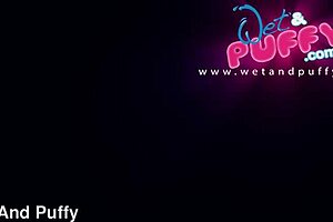 Hey, innocent girl plays with wet pussy toys and orgasms