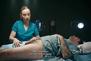 Demon steals dick, forces impregnation threesome