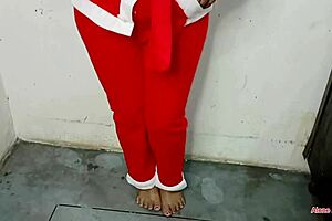 these mature pregnant women flaunting their big tits in christmas?