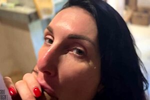 milf blowjob in shower leads to orgasm