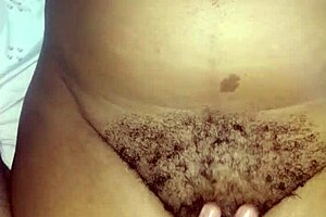 Chubby hairy wife stays naughty during quarantine lockdown. She explores her bbw body alone.