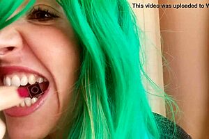 Sexy Giantess Mistress Teases Nerd with Big Ass Nipples Close Up in Fetish Roleplay Upskirt Panties