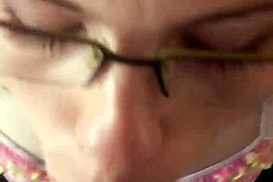 Lacey Cruz Strips Naked For Blowjob!