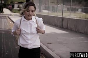 Whitney Wright, Horny Teen, Deepthroats and Bends Over for Doggystyle