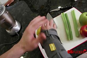 ebony step sis fixes my broken bone and boner with care.