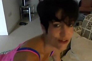 Amateur brunette overwhelmed by massive black cock