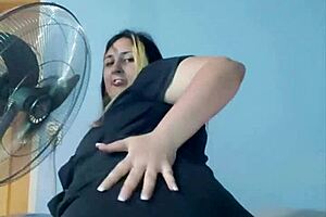 bbw babe teases you in tight yoga shorts, shaking that big ass