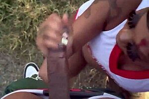 Cheerleader Doggystyle Public Fuck