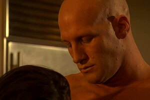 Beautiful brunette milf mom gets licked and fucked by monster cock in heels