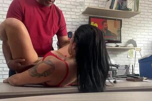 my lawyer fucked me in the office and the wife caught us