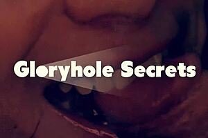 i'm this cute petite 18+ brunette deepthroating sloppy blowjobs at the gloryhole