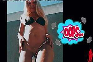 Blonde Mommy Dances Seductively on Webcam