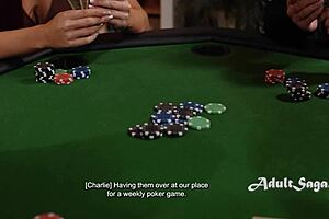 A man went to bed, but the erotic poker game continued
