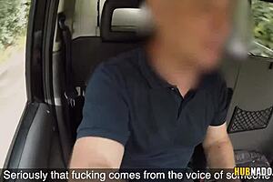 Taxi Driver Fucks Honour May While Fingering Her Ass