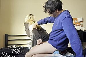 college students have passionate amateur sex in socks