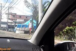 The married latina slut exposes her pussy publicly on the street for everyone to see