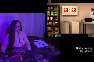 brunette bbw with big natural tits playing naked in secrets can end remaster part 3