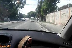 The married latina slut exposes her pussy publicly on the street for everyone to see