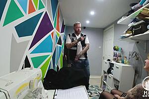 i roleplay as a shoplifting slut with lola eastking, dirty talking about my big tits