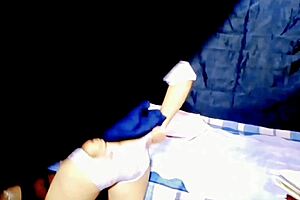 in this homemade video, i convinced a silly mexican high school girl to fuck and she squirted from orgasm