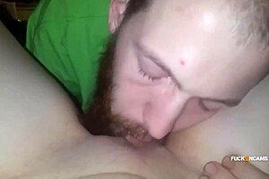 Young couple having very intimate pov sex with dildo and toys on webcam