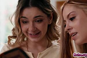 demi hawks learning the basics of hot steamy lesbian fuck sesh from explicit kait as they get into it and gets turned on