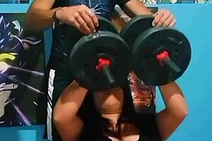 fucking stepsister in gym for fitness fun