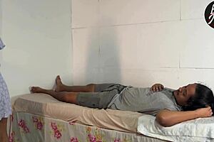 Brunette Neighbor Surprises Me Alone for Sexy Action