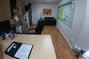 Nataly dewalt gags on cock in casting interview