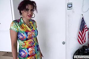 Horny stepmom says, 'take me rough in the garage'