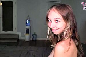 Nasty bri gets creampied by mature guy